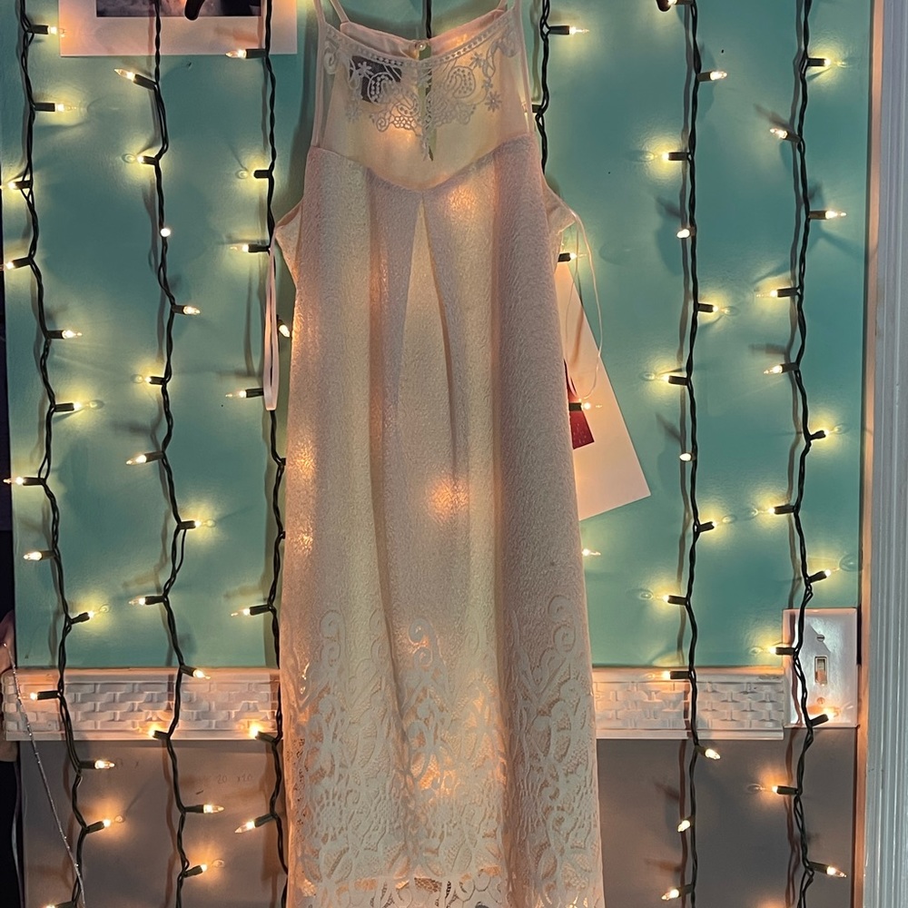 Cream Junior Dress
